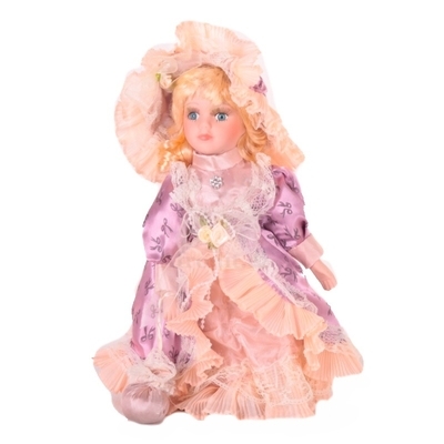 Doll porcelánová panenka v zámeckých šatech Riana 30 cm