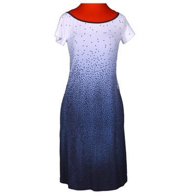 Modré šaty Melody s potiskem - 1
