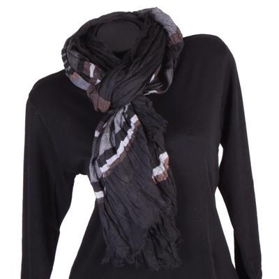Moderní šátek Lilia černý C3