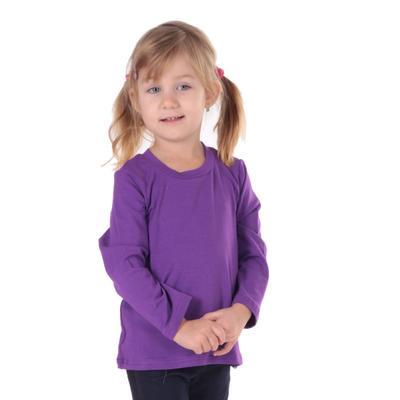Dětské tričko dlouhý rukáv Marlen fialové od 122-152 - 1