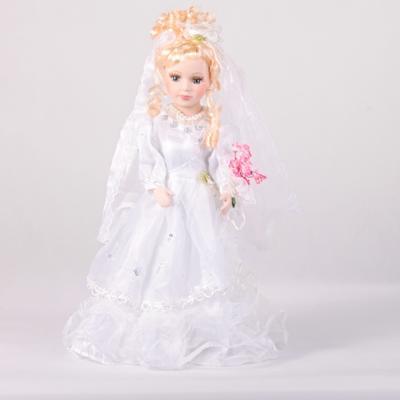 DOLL porcelánová panenka nevěsta Jari 40 cm