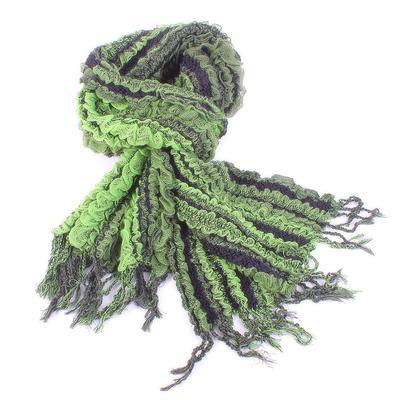 Luxusní šátek Karolin zelený C1