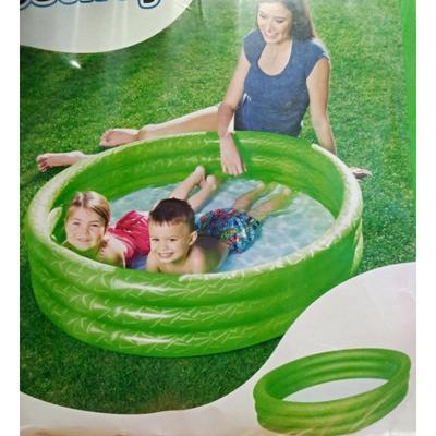 3komorový nafukovací bazén 102x25cm Olivie zelený, zelený