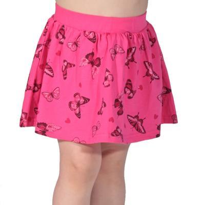 Dětská sukně s motýlama Stela tmavě růžová - 1