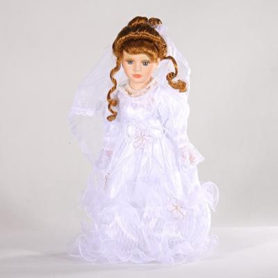 DOLL porcelánová panenka nevěsta Leane 40 cm