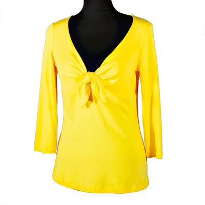 Žluté tričko s midi rukávem Miranda  - 1