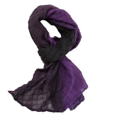 Moderní šátek Jeremy fialovo černý B6, fialovo černá