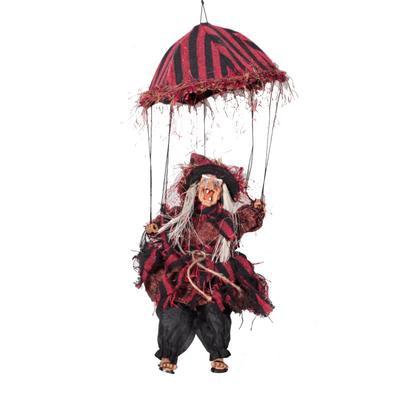 Závěsná čarodějnice na deštníku Alžběta červená