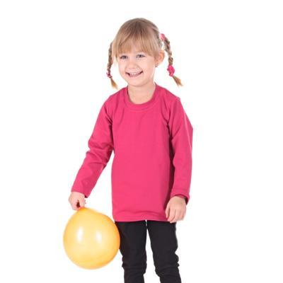 Růžové dětské tričko dlouhý rukáv Marlen od 122-146 - 1