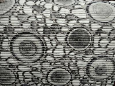Gumová koupelnová rohož 65cm Hery v šedé barvě - 1