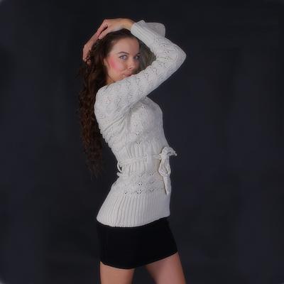 Elegantní pulovr Heidy krémový - 1