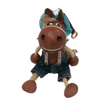 Dřevěná figurka na pružině Kůň 30 cm - 1
