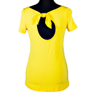 Žluté tričko s krátkým rukávem Celestina - 38, 38 - 1