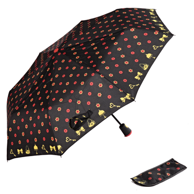 Skládací deštník Knoflík černý - 1