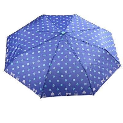Skládací deštník Knoflík světle modrý - 1