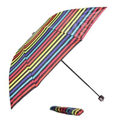 Skládací deštník Proužky červený - 1