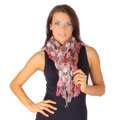 Růžový teplý šátek Mett C5 - 1