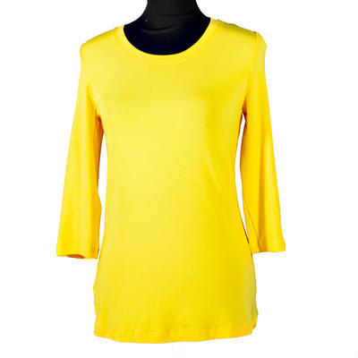 Žluté tričko s midi rukávem Kristin - 38, 38 - 1