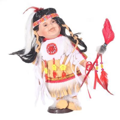 DOLL porcelánová indiánská panenka Samay 30 cm