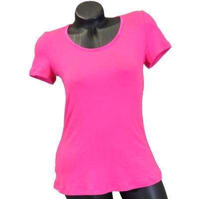 Růžové tričko s krátkým rukávem Olivie - 38, 38 - 1