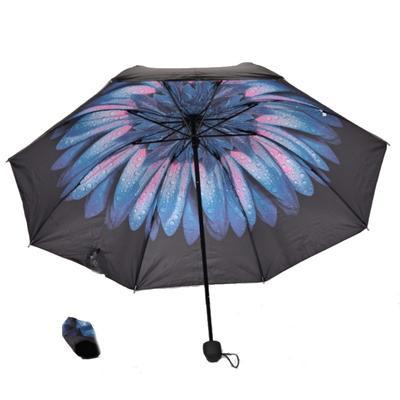 Dámský skládací deštník Scarlet modrorůžový - 1