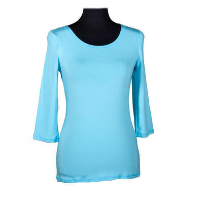 Světle modré tričko s midi rukávem Kristin - 40, 40 - 1
