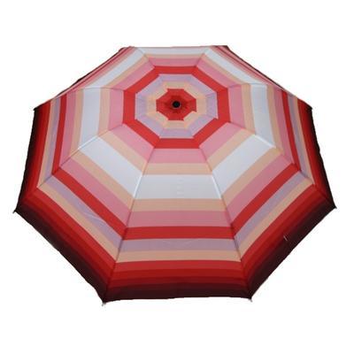 Skládací pruhovaný deštník Danken červený - 1
