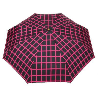 Plně automatický deštník Igor černo-růžový - 1
