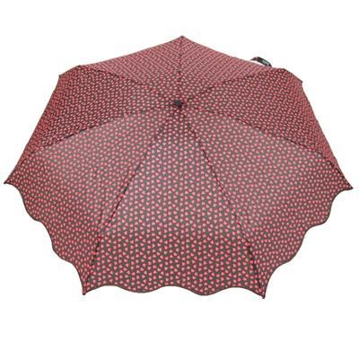 Skládací červený mini deštník Love - 1