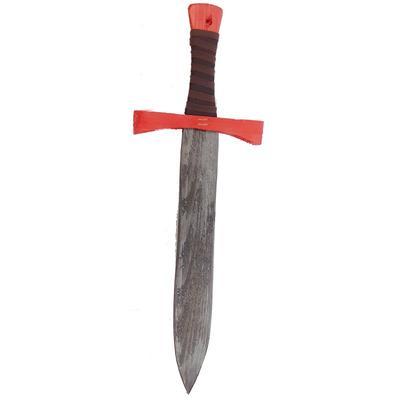 Malý dětský dřevěný meč 42cm Stevart červený