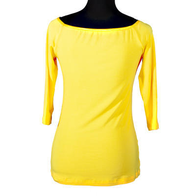 Žluté tričko s midi rukávem Klaudie - 1