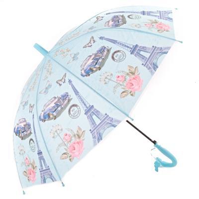 Dětský vystřelovací deštník Brenda modrý - 1