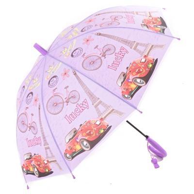Dětský vystřelovací deštník Brenda fialový - 1