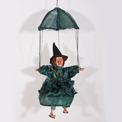 Závěsná čarodějnice na deštníku Morgana zelená