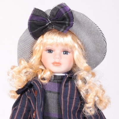 Doll porcelánová panenka Eliška 40 cm - 1