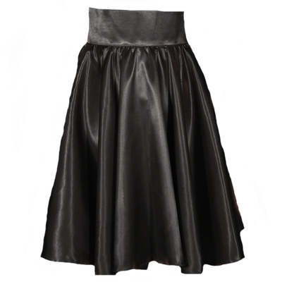Černá sukně s pevným pasem Anežka