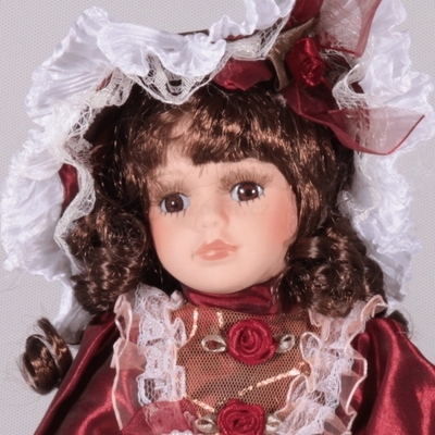 DOLL porcelánová panenka v zámeckých šatech Dita 30 cm - 2