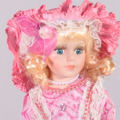 DOLL porcelánová panenka v zámeckých šatech Renča 30 cm - 2