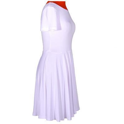 Bílé jednobarevné šaty Scarlet - 2