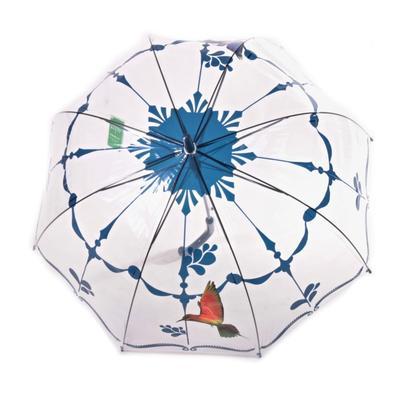 Průhledný deštník Luky tmavě modrý - 2