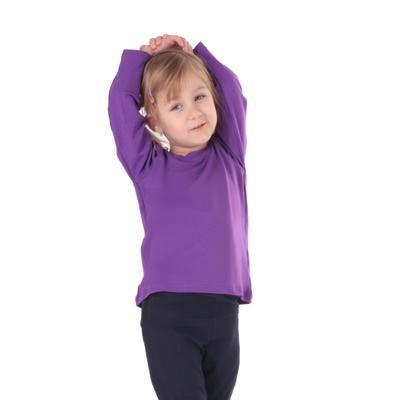 Dětské tričko dlouhý rukáv Marlen fialové - 134, 134 - 2