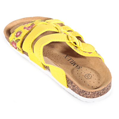 Dámské květované pantofle Bruno žluté 37, 37 - 2