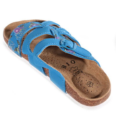Květované pantofle Bruno modré 36, 36 - 2