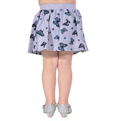 Dětská sukně s motýlama Stela šedá - 128, 128 - 2