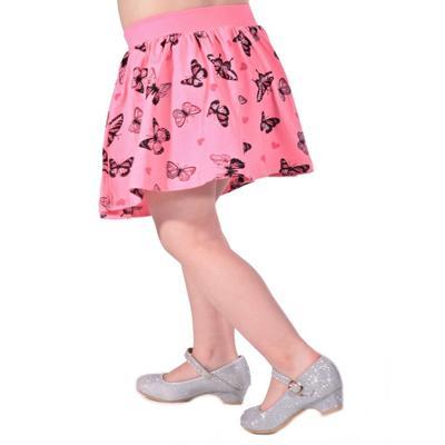Dětská sukně s motýlama Stela světle růžová - 128, 128 - 2