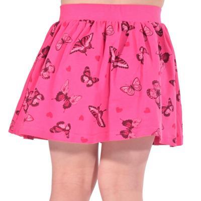 Dětská sukně s motýlama Stela tmavě růžová - 128, 128 - 2
