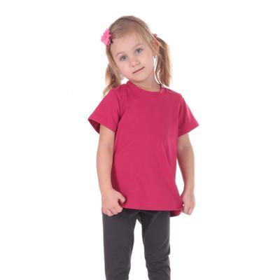 Růžové dětské tričko krátký rukáv Laura od 122-146 - 2