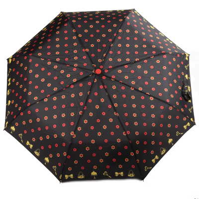Skládací deštník Knoflík černý - 2