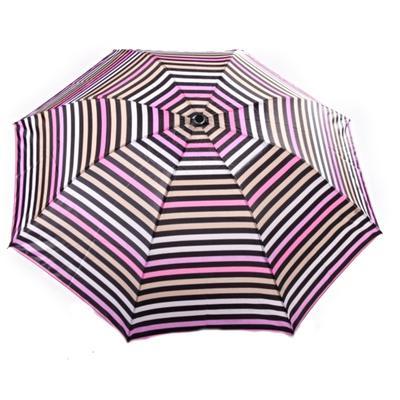 Skládací deštník Proužky růžový - 2