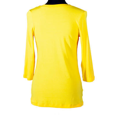 Žluté tričko s midi rukávem Kristin - 38, 38 - 2